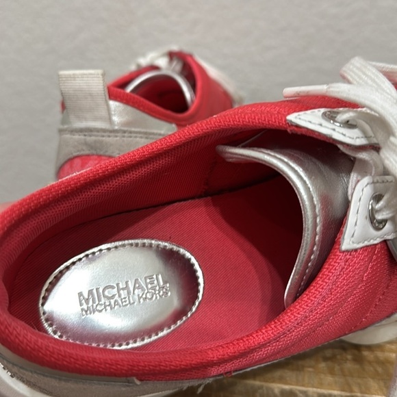 Michael Kors Flynn Trainer Lace Up Sneakers Size 9 - Picture 6 of 8